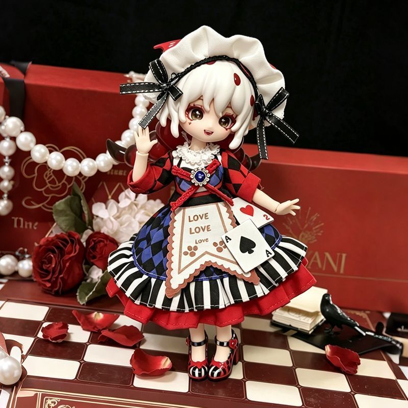 Set pakaian boneka BJD 1/8 dan 1/12, pakaian boneka OB11, 11-17 cm, pakaian Penny, Aisi, Bonni, Bunn