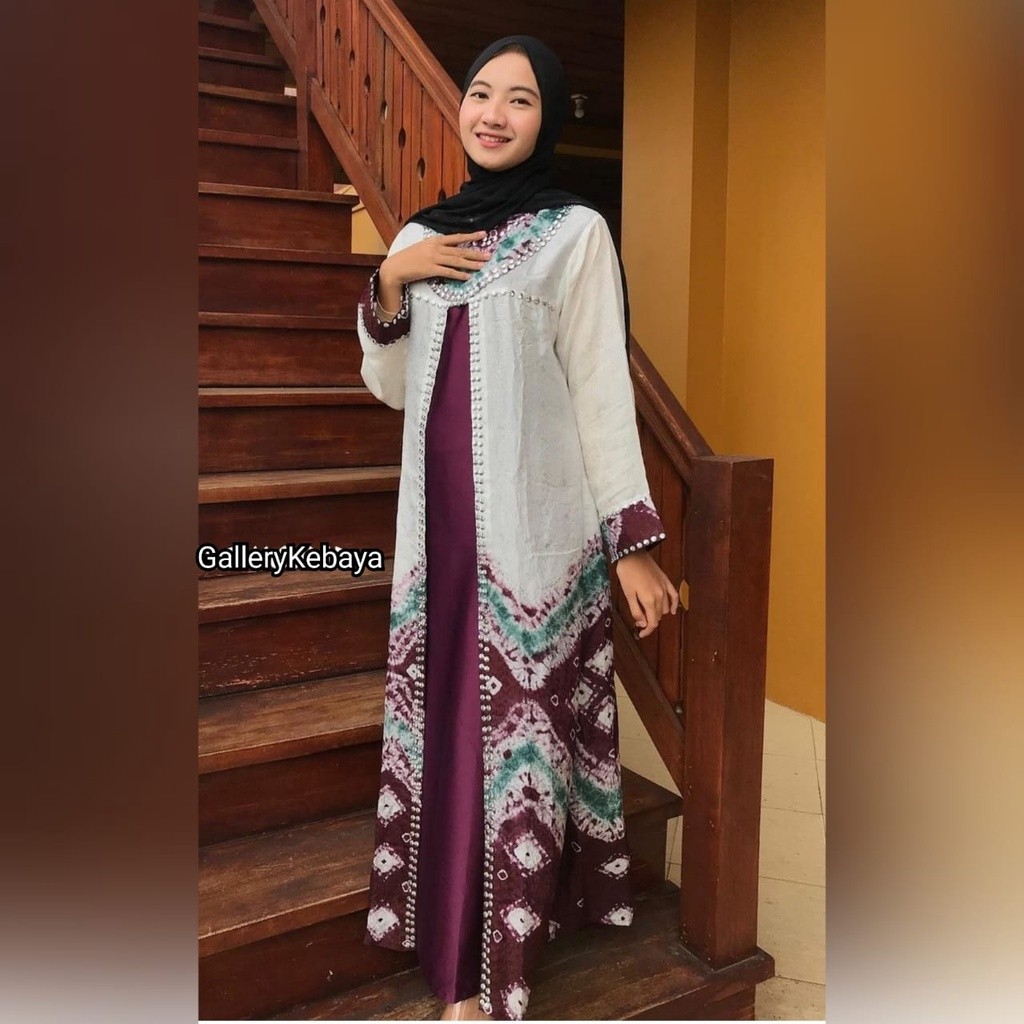 [SN] GAMIS LESTI MOTIF JUMPUTAN RUMAH KEBAYA BANDUNG RUMAH SONGKET BANDUNG RAREFASHION GAUNHIJABSALE