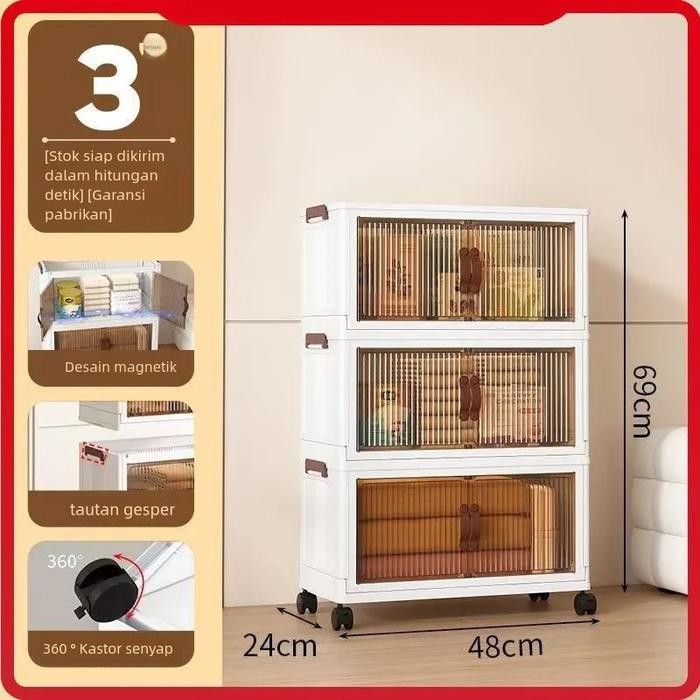 [TERLARIS] kotak penyimpanan baju serbaguna box baju kotak penyimpanan lemari plastik estetik tempat