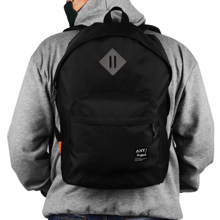 ANT Project - Tas Backpack SODA - Ransel Sekolah Kanvas - Hitam