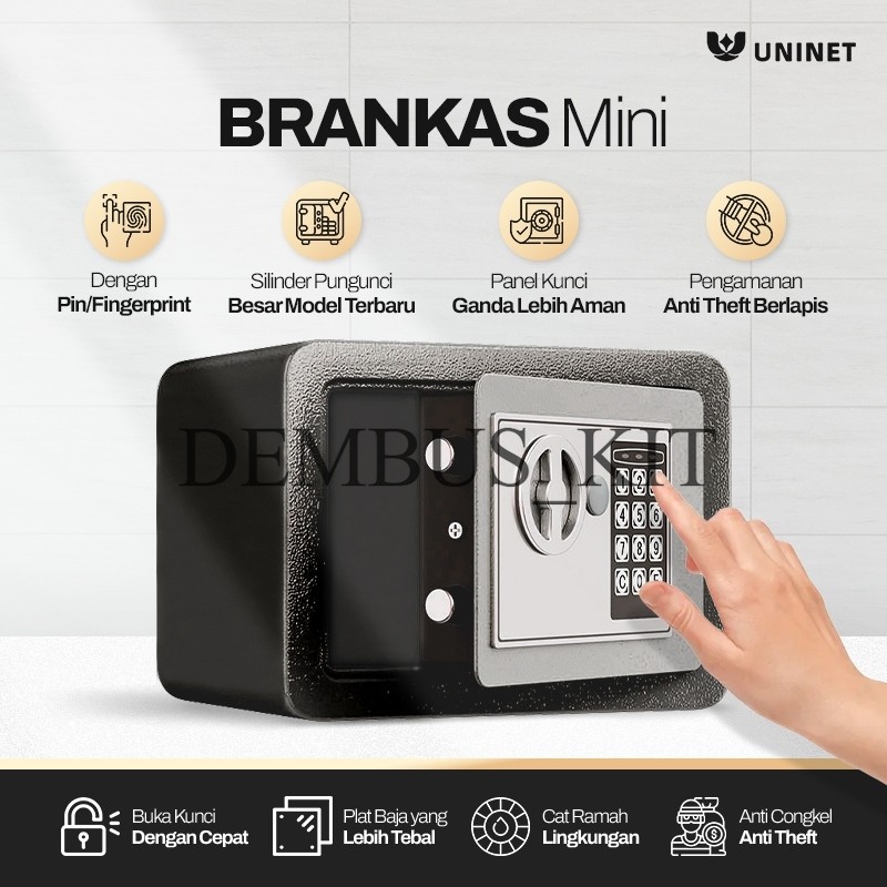 Brankas Mini Brankas Uang dan Emas Brankas Kecil Brankas Mini Password Brankas Uang Full Plat Besi