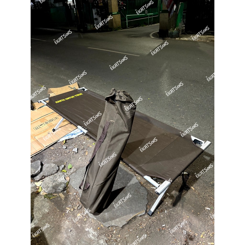 Velbed Jatah Polri / Velbed Alumunium / Tempat Tidur Lipat / Folding Bed