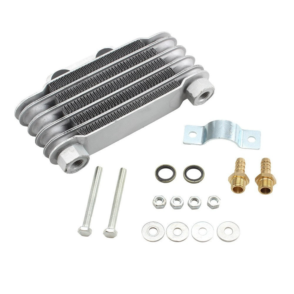 Pendingin Oli Mesin Sepeda Motor Motorcycle Oil Cooler Cooling Universal Untuk 100cc-250cc