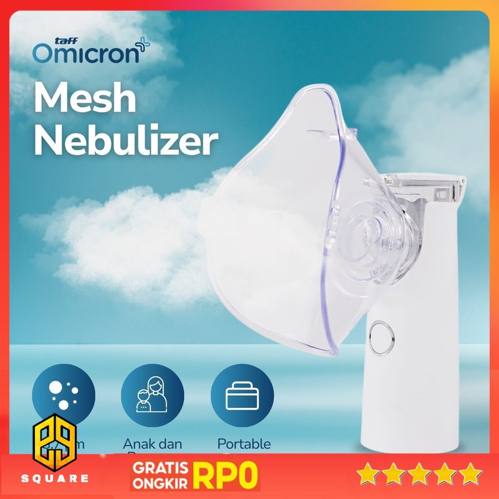TaffOmicron Alat Bantu Pernafasan Terapi Asma Nebulizer Inhaler - JSL-W301 Original 99 Square