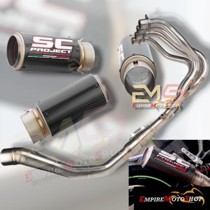 Knalpot SC Project ZX25R ZX 25R ZX 25R CRT Carbon Fullsystem