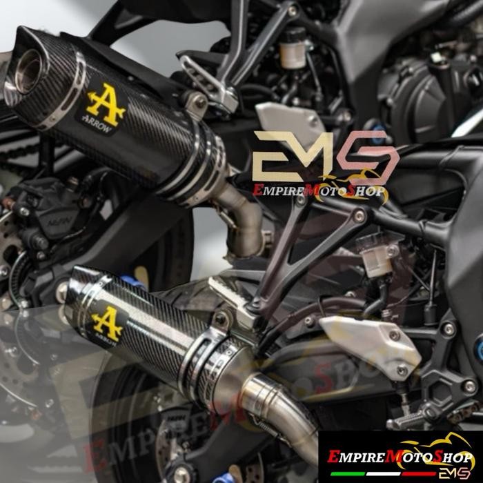 Knalpot Arrow ZX25R ZX 25 R ZX 25R Thunder Slip On Drake Link Pipe