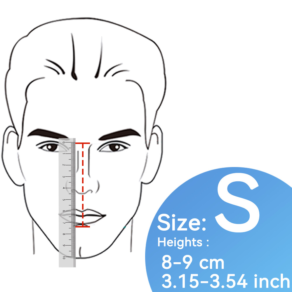 BMC F1A Full Face Mask With Headgear For CPAP BiPAP Machine Sleep Apnea CPAP Full Mask Extra Cleanin