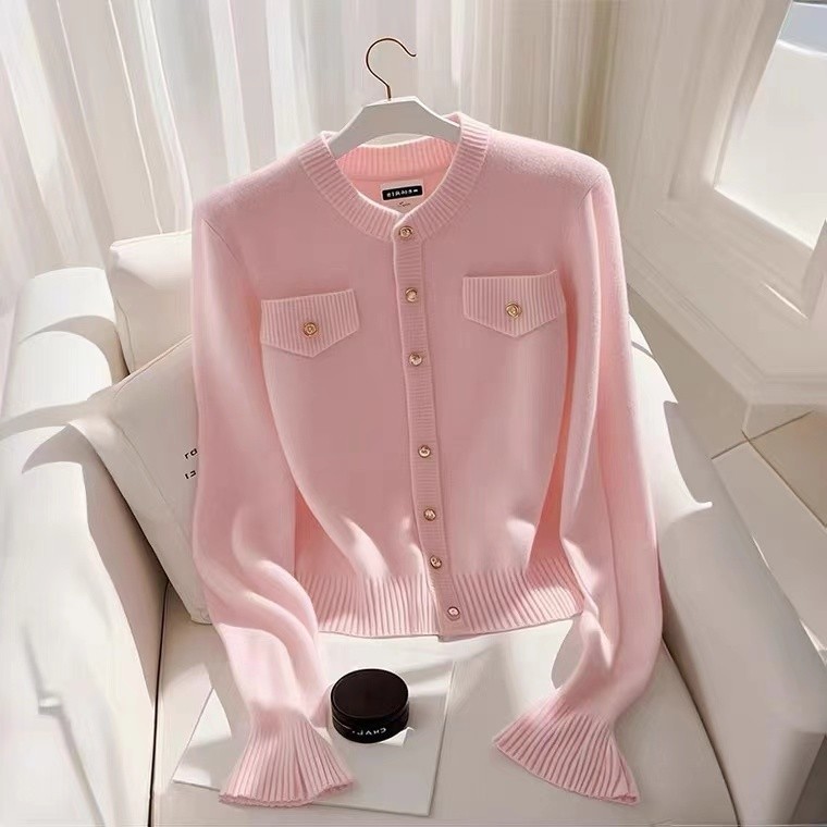 Kardigan Rajut Wanita Lengan Panjang Sweater Mantel