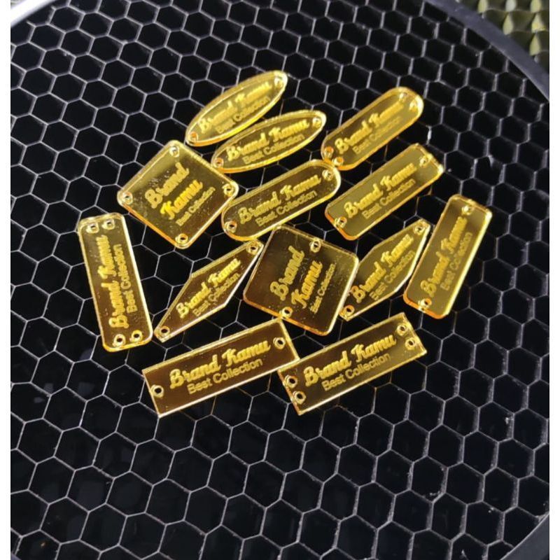 Label Akrilik Termurah / Label Hijab / Label Gamis / Branding Produk