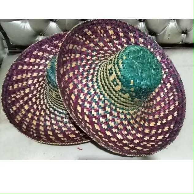 TOPI PURUN ANYAMAN TRADISIONAL / TOPI PETANI LADANG & SAWAH PRIA MAUPUN WANITA