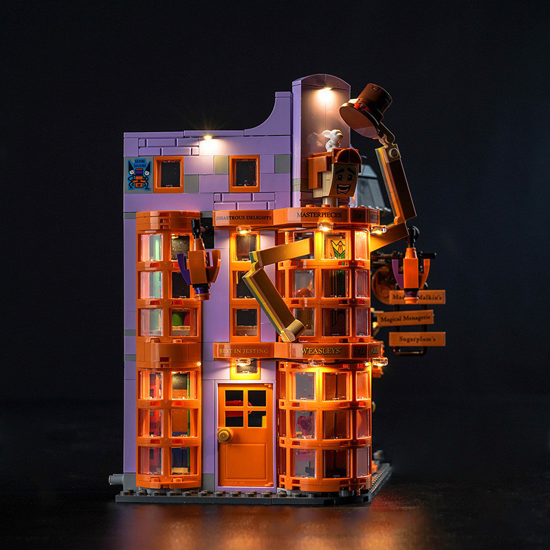 DIY LED Light Kit For LEGO 76422 Weasleys Wizard Wheezes (Only LED Light,Without Blocks Model)