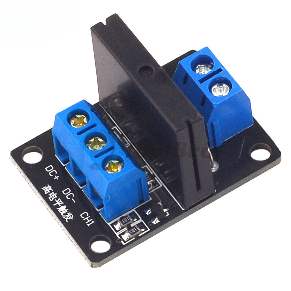 Solid State Relay Module 5V 12V 24V 3-24V SSR Relay Module 1 Channel High Low Trigger Relay Board