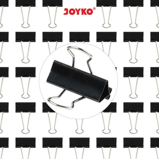 Binder Clip Jumbo Hitam Joyko 280-320 (Satuan) / Penjepit Kertas Hitam ukuran besar Ecer / Penjepit 