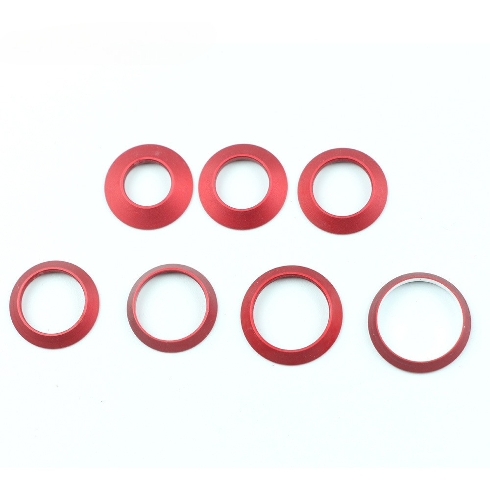 Pro Bomesh 7pcs/Lot 9mm-15.5mm Size Aluminum Winding Check Decorative Ring Trim ring DIY Fishing Rod