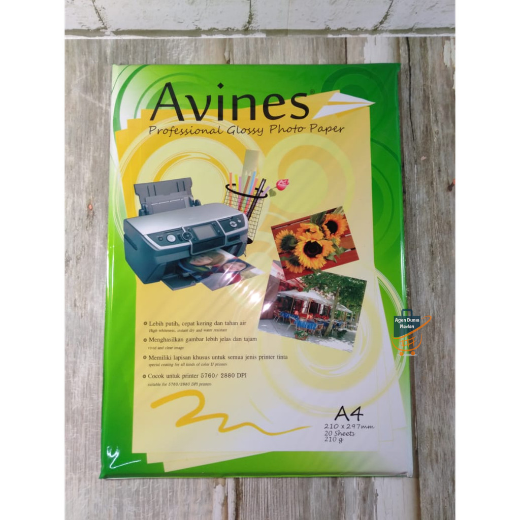Kertas Foto Avines 210 Glossy Kertas Foto AVINES 210gsm Kertas Foto avines 210 A4