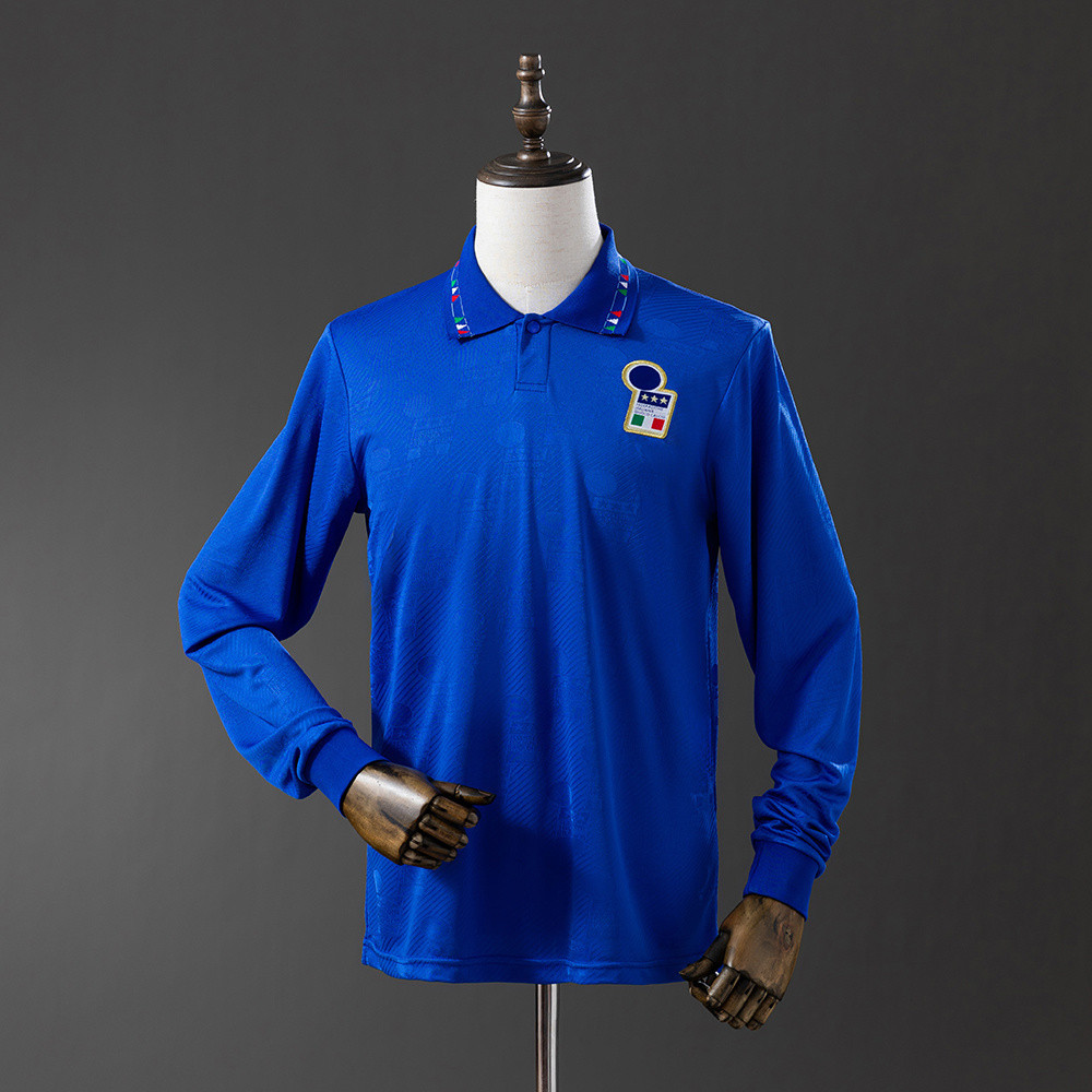 Jersey italy 1994 Home Long Sleeve Retro T shirt pria