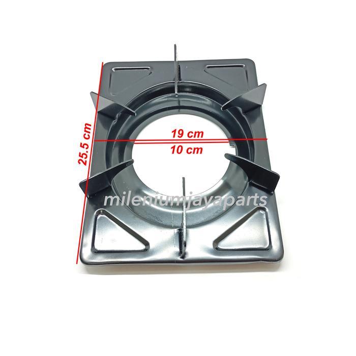 Tatakan Kompor Gas Quantum 3 Tungku / Dudukan Tungku Kotak Kaki 6