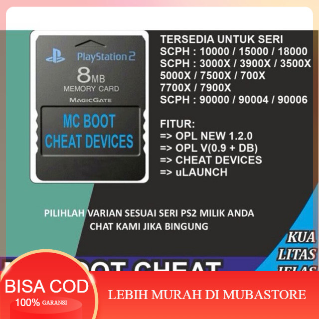 FULL GAME Memory MCBOOT PS 2 Untuk Semua Jenis PS2 Fat dan Slim