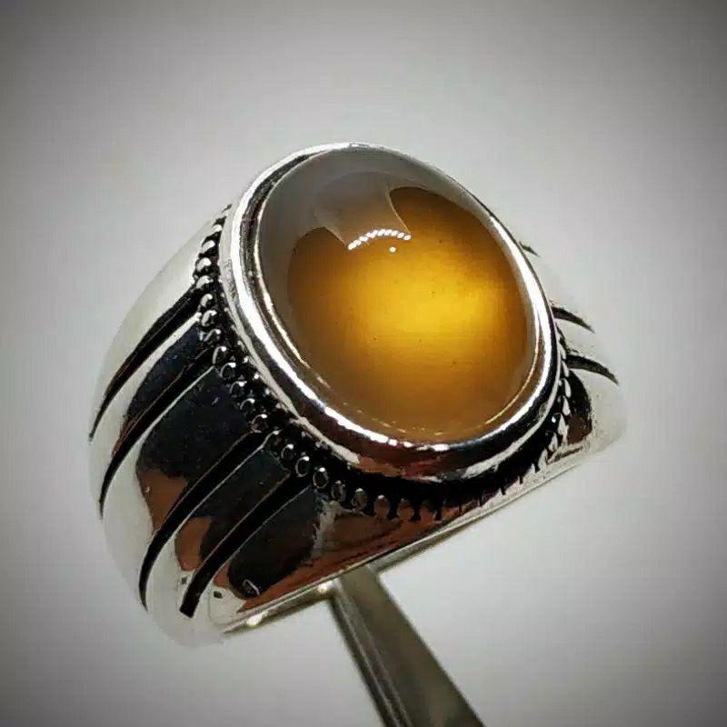 cincin batu natural SOLAR ACEH top luster high qualiti wana kecoa sangat elegan