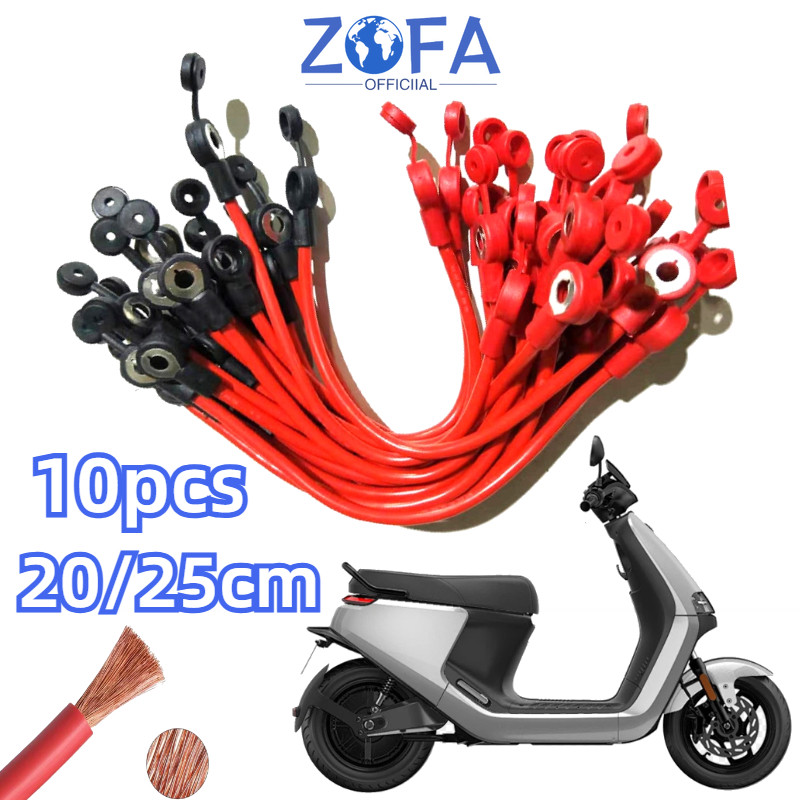 10pcs 20/25cm Kabel Jumper Aki Sepeda Listrik Motor Listrik Skuter Listrik Kabel Jumper Baterai Sepe