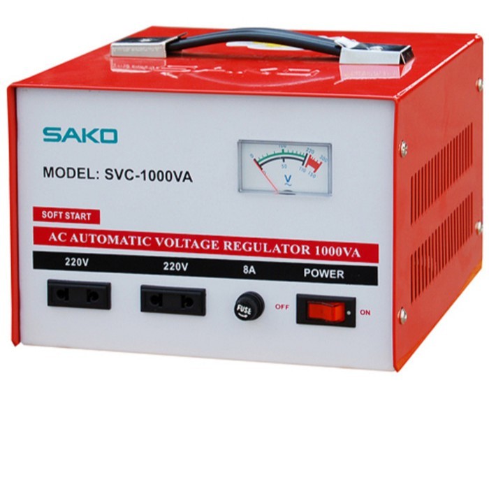 SAKO Stabilizer Stabil Listrik 1000 Watt SVC 1000