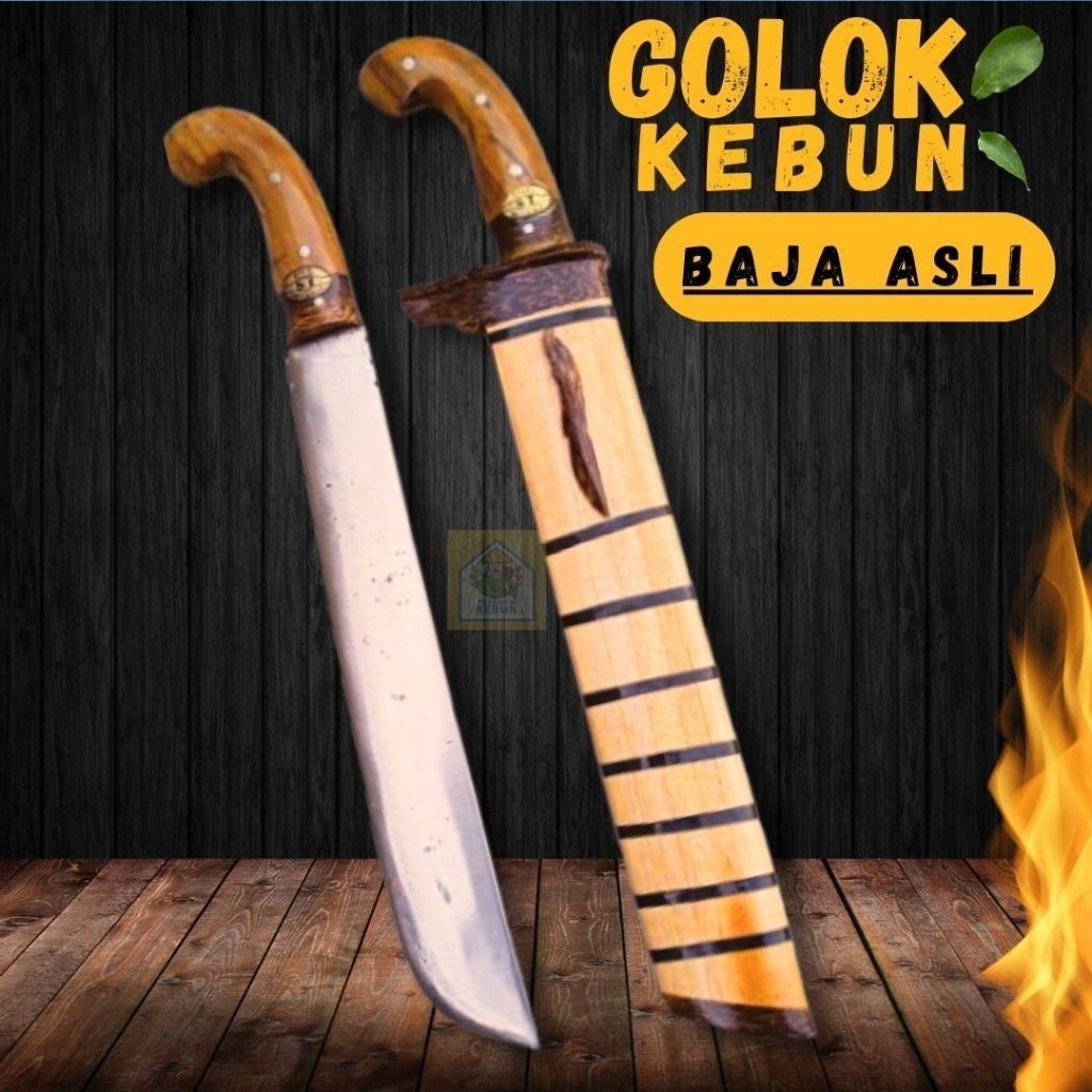 (markas)  Golok Kebun Baja Per Asli - Perkakas Kebun (bilah)