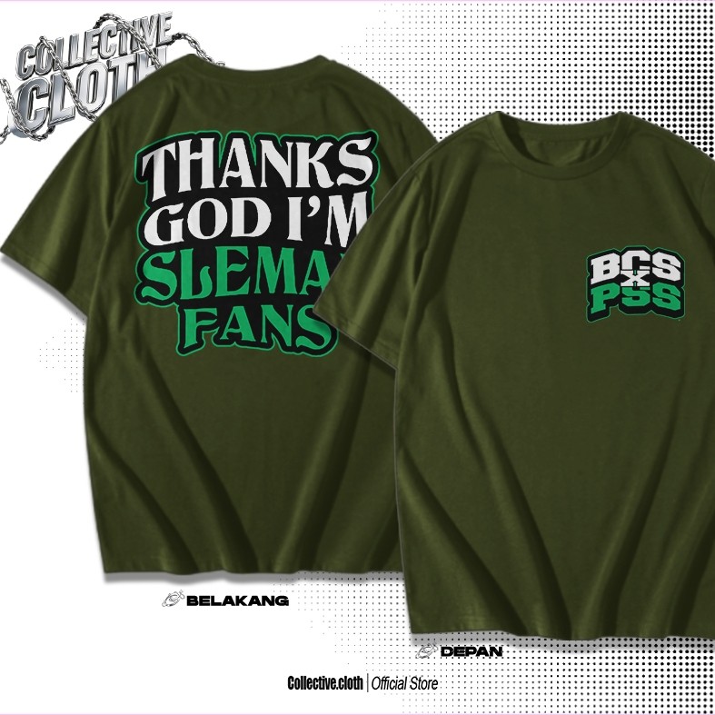 KAOS PSS SLEMAN THANKS GOD I'M SLEMAN FANS - KAOS BCS X PSS SLEMAN - KAOS PRIA PSS SLEMAN / Brigata 