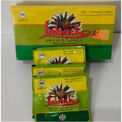 KAPSUL HERBAL LABAIK  Kapsul Labaik Original Obat Asam Urat Rematik 12 Sachet