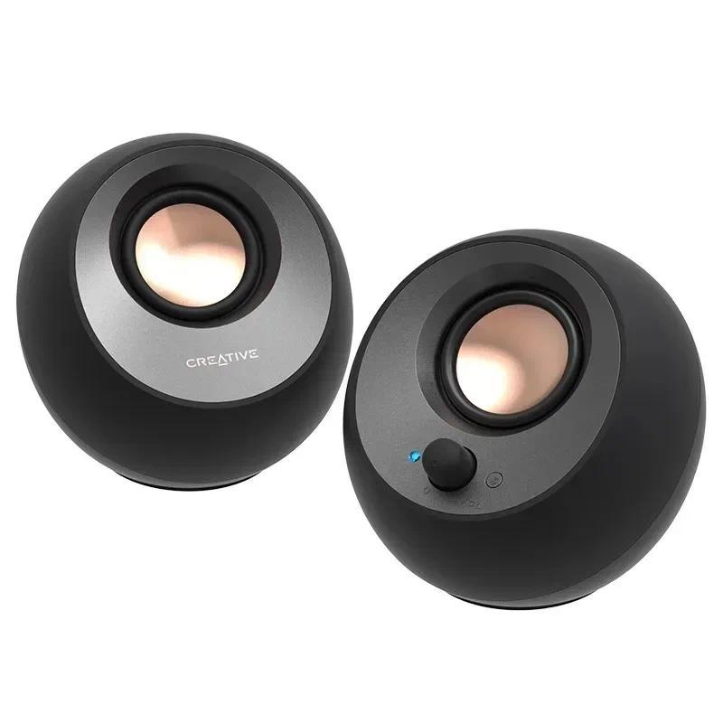 Creative Pebble Plus 2021V3 Speaker Wired Notebook Pc Gamer Accessorise Game Desktop 3d Surround Sub