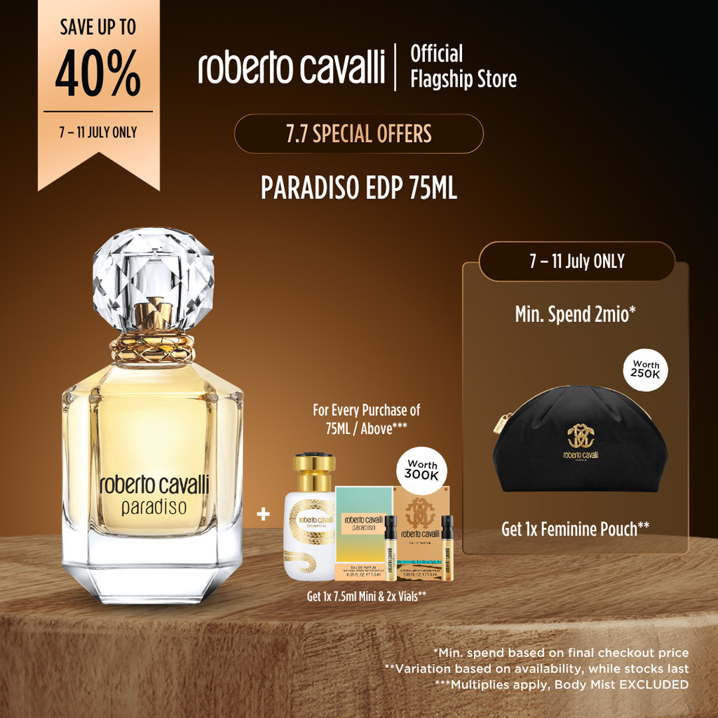 Roberto Cavalli Paradiso EDP 75ml - Parfum Wanita