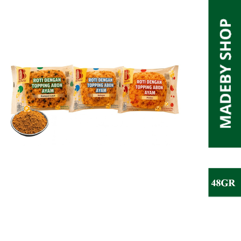 Roti Abon Ayam Byway 48 GR All Varian - Byway Roti Topping Abon Ayam