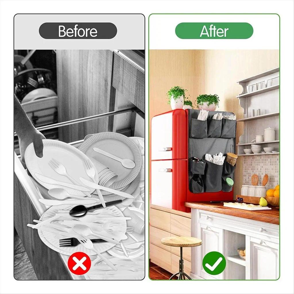 (A64E) Mini Fridge Organizer over the Fridge Storage Organizer,Mini Fridge Organization and Storage 