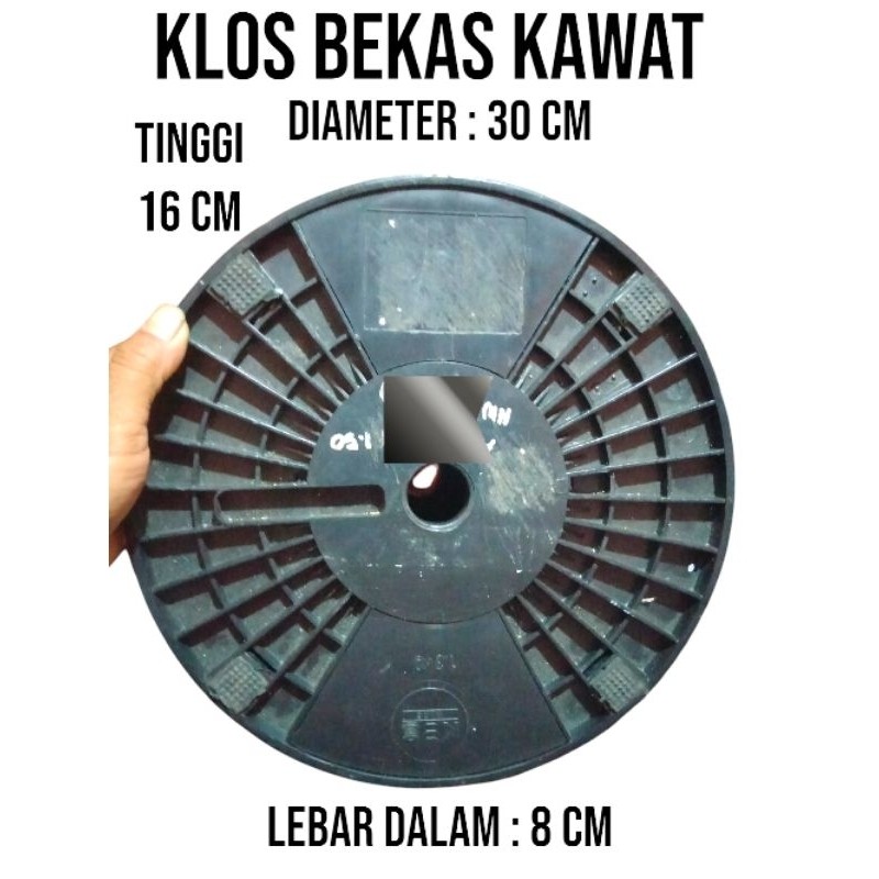 klosan Bobin Rolan plastik besar. gulungan kabel kawat