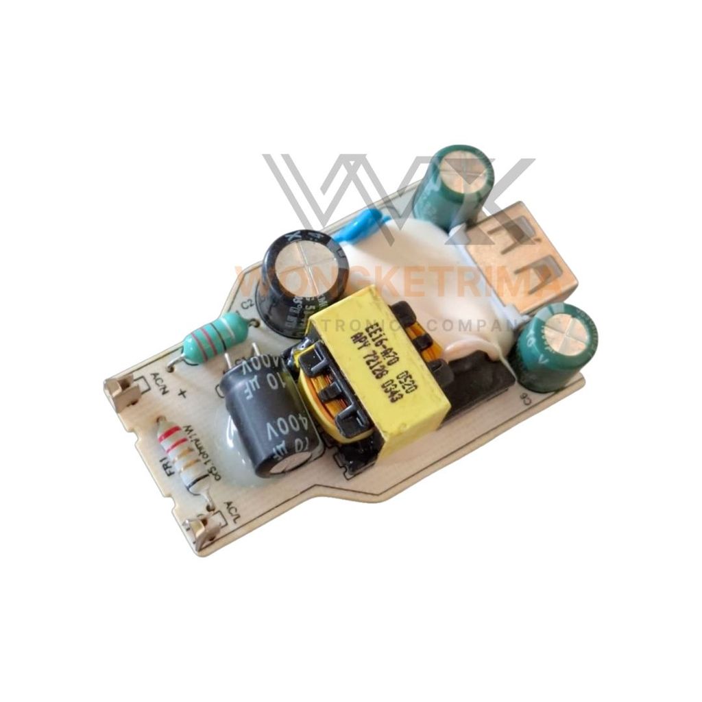 KIT ADAPTOR / SMPS 5V 2A + LED INDIKATOR