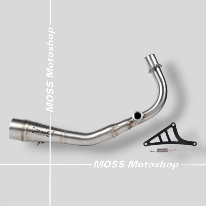 KNALPOT DRAKE HEADER LEOVINCE LV VESPA IGET STAINLESS | ORIGINAL