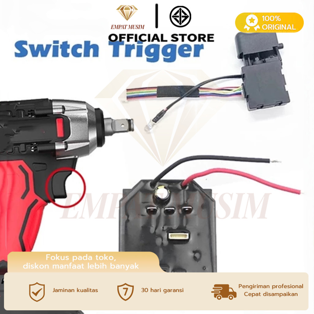 Saklar Modul Impact Wrench JLD Esc Speed Controller Impact Wrench Drill Brushless JLD Switch