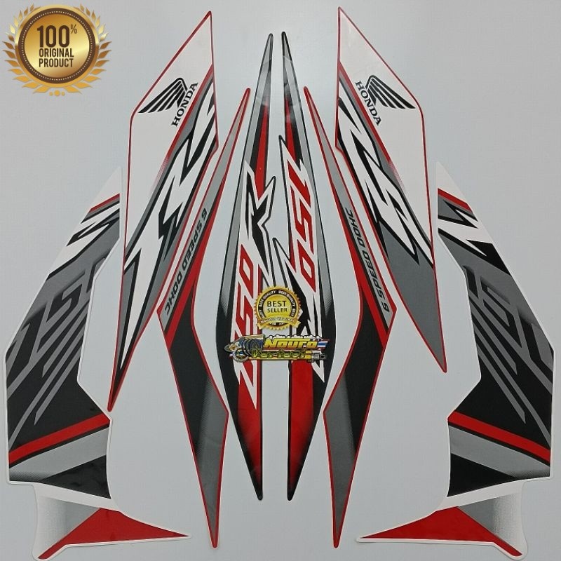 (ORI) striping honda sonic 150 r 2018 2019 merah hitam Philipina rs gread original