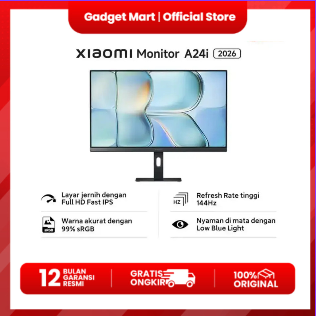 XIAOMI MONITOR A24I 2026 - Garansi Resmi