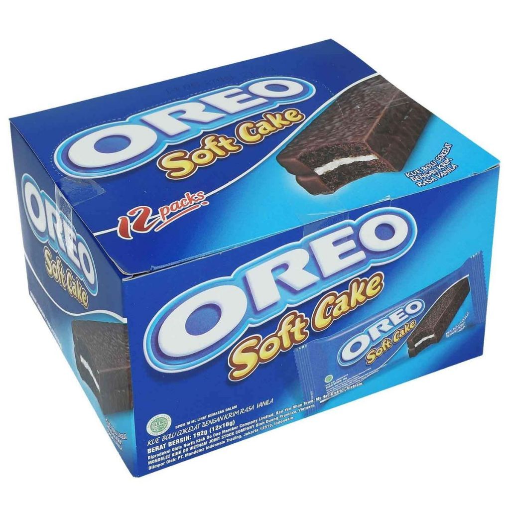 Kue Bolu Oreo Soft Cake Rasa Vanila isi 12 Pcs - Lembut, Manis, Nikmati Saat Bersantai Purwakarta