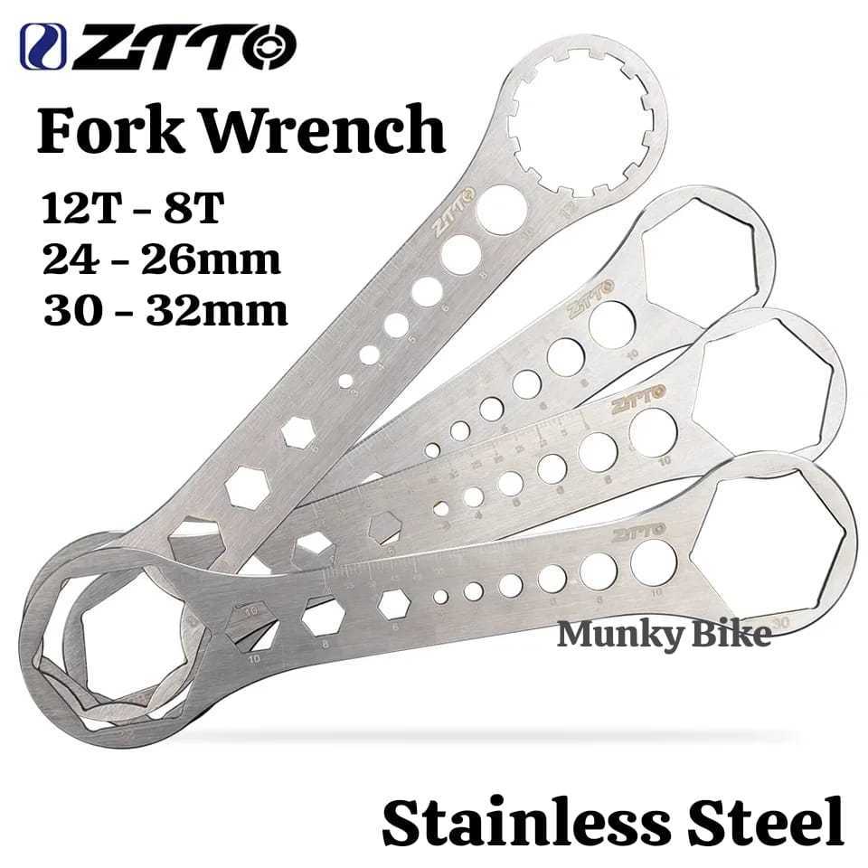 Foto Ztto Tool Alat Kunci Pas Buka Fork 8 12T 24 26 27 28 30 32mm Ring Sepeda Suntour Fox Rockshox MTB