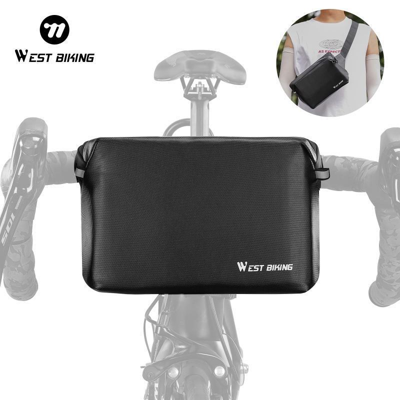 Foto West Biking Tas Depan Multifunctional 2.5L Sepeda Waterproof Handlebar Stang Stir Front Bag Sepeda Seli Gravel Touring