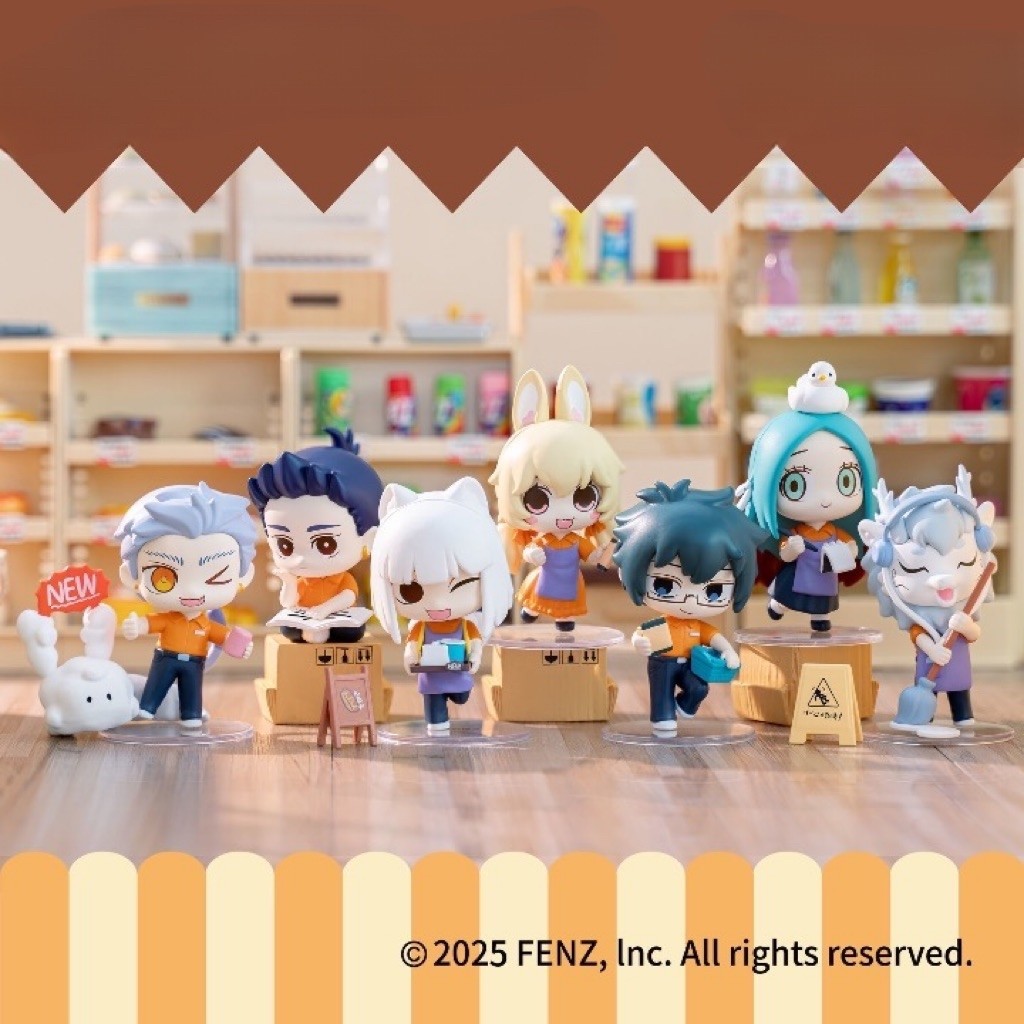 KIKO TOYS | Zhiwan Fei Ren Zai Convenience Store Series Blind Box Original Mini Figure Scene Desk De
