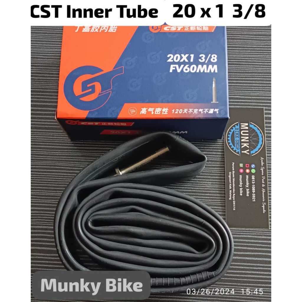 Foto Ban Dalam CST Inner Tire 20 x 1 3/8 Pentil Presta FV 48mm Valve Premium Butyl Rubber sepeda