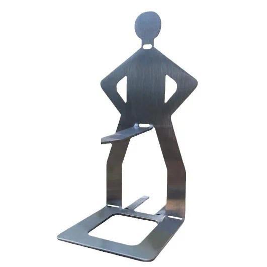 Outdoor Stainless Steel Human Shaped Barbecue Sausage Rack BBQ Sausage Holder for Grilling