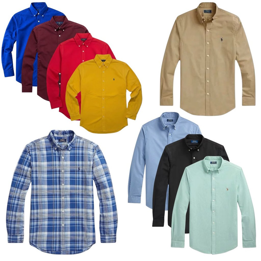 KEMEJA OXFORT GARMENT DYED P*L* | GARMENT DYED OXFORT | SIZE EROPA