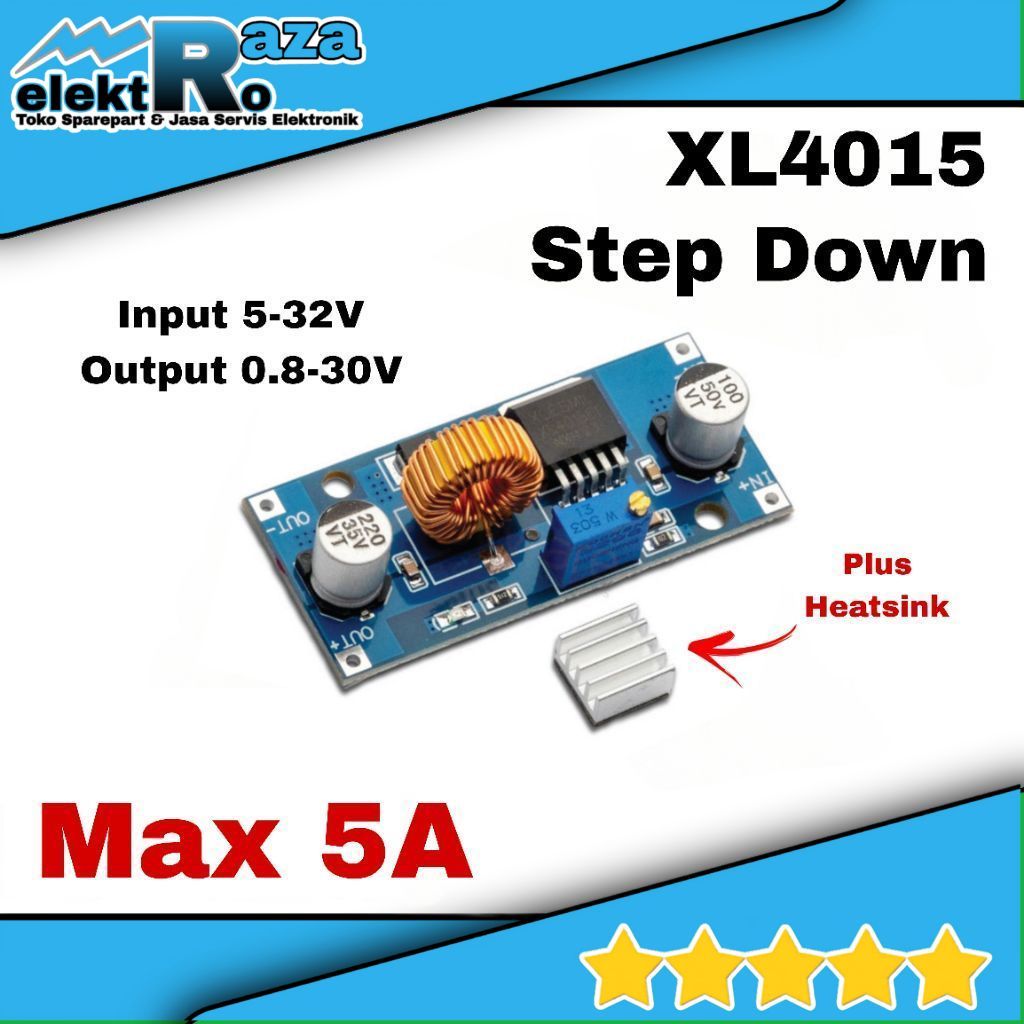 Modul Step Down XL4015 Module Stepdown XL4015 Max 5A DC to DC Penurun Tegangan