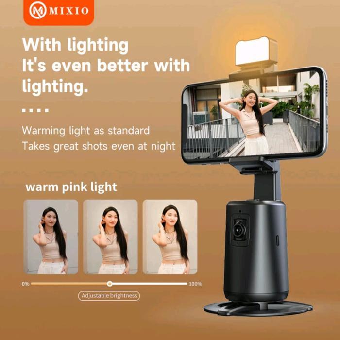 MIXIO A200 Auto Face Tracking Gimbal Handphone Stabilizer 360° - gimbal a200
