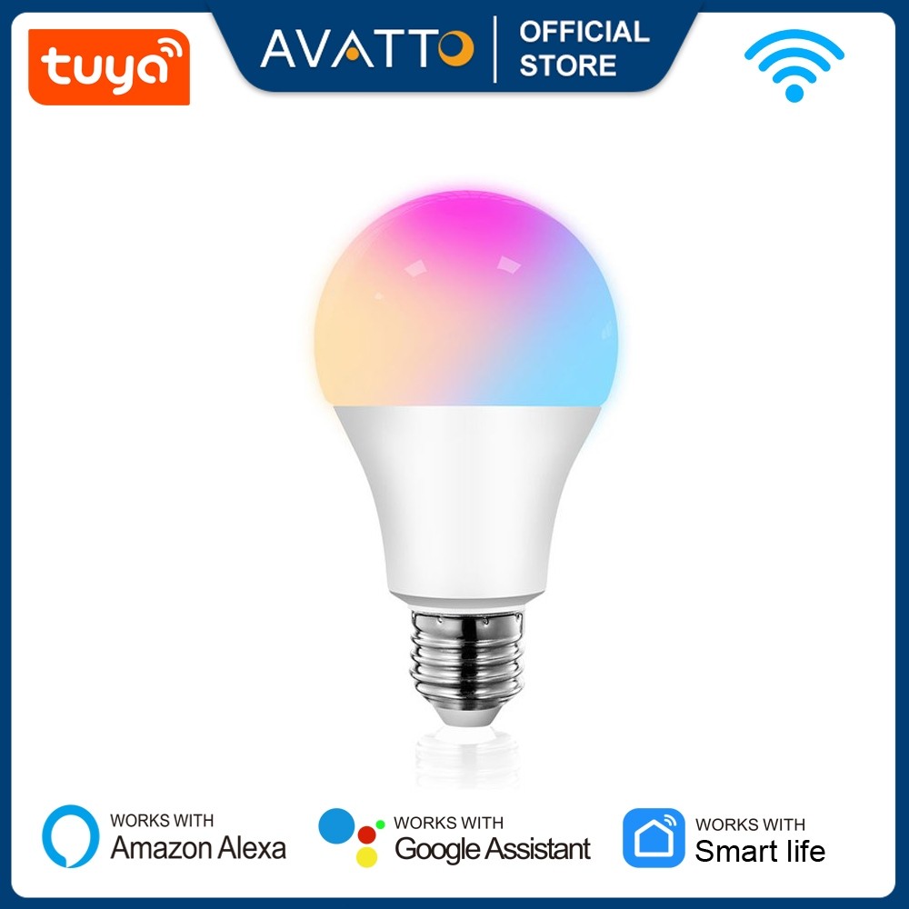AVATTO  Smart WiFi LED Bulb RGB 12W 15W E27 Lampu Pintar Smart Home Kontrol WiFi nirkabel