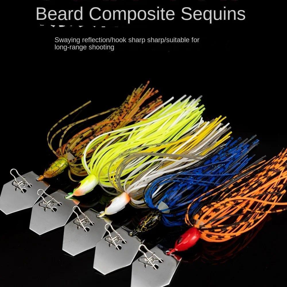 Bass Pike Walleye Beard Fishing Lure 5g 7g Walleye Buzzbait Chatter Flap Spinner Bait Sea Fishing Sp
