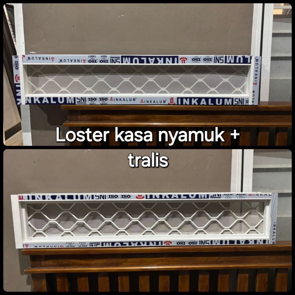 LOSTER VENTILASI ANGIN2 ALUMINIUM + KASA NYAMUK